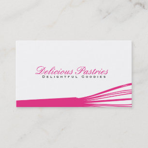 Whisk III (magenta)   Culinary Master Business Card