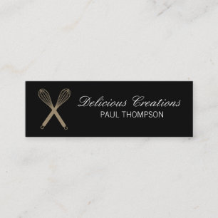 Whisk (magenta) variation   Culinary Master Mini Business Card
