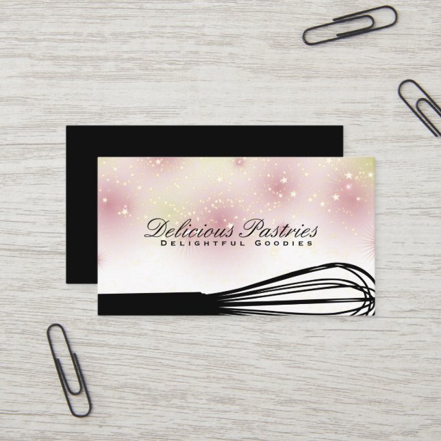 Whisk | Star Dust  Business Card (Front/Back In Situ)