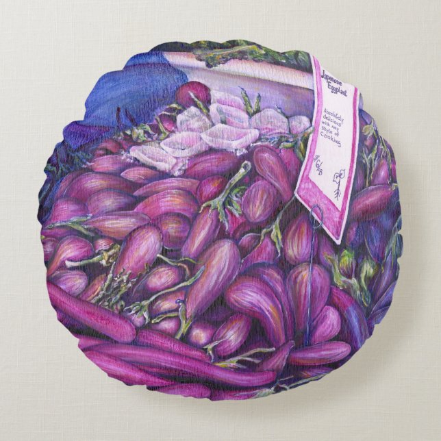 Whisk Well for Whale Soup Round Pillow (Front)