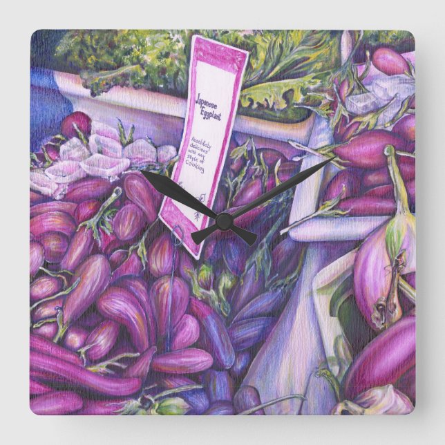 Whisk Well for Whale Soup Square Wall Clock (Front)