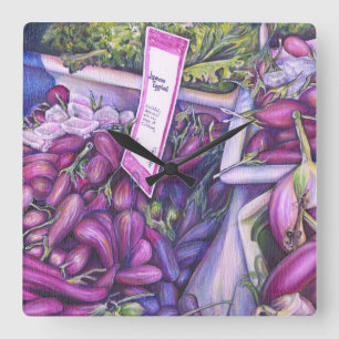 Whisk Well for Whale Soup Square Wall Clock