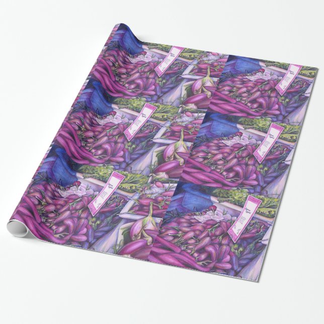 Whisk Well for Whale Soup Wrapping Paper (Unrolled)