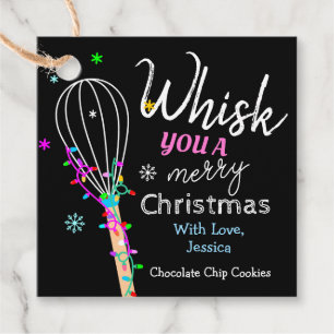 Whisk You a Merry Christmas Baking  Favour Tags