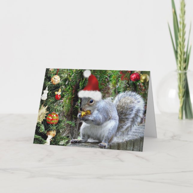 Whiskas the Squirrel Christmas Card (Front)