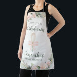 Whisked Away Pink Floral Bridal Shower Gift Apron<br><div class="desc">Whisked Away Pink Floral Bridal Shower Gift Apron</div>