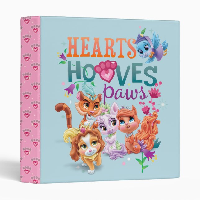 Whisker Haven | Hearts Hooves Paws Graphic Binder (Front/Spine)
