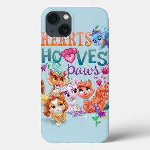 Whisker Haven   Hearts Hooves Paws Graphic iPhone 13 Case
