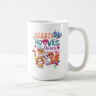 Whisker Haven   Hearts Hooves Paws Graphic Coffee Mug