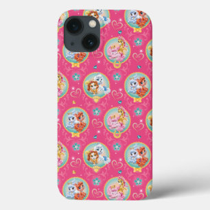 Whisker Haven Hearts Hooves Paws Pattern iPhone 13 Case