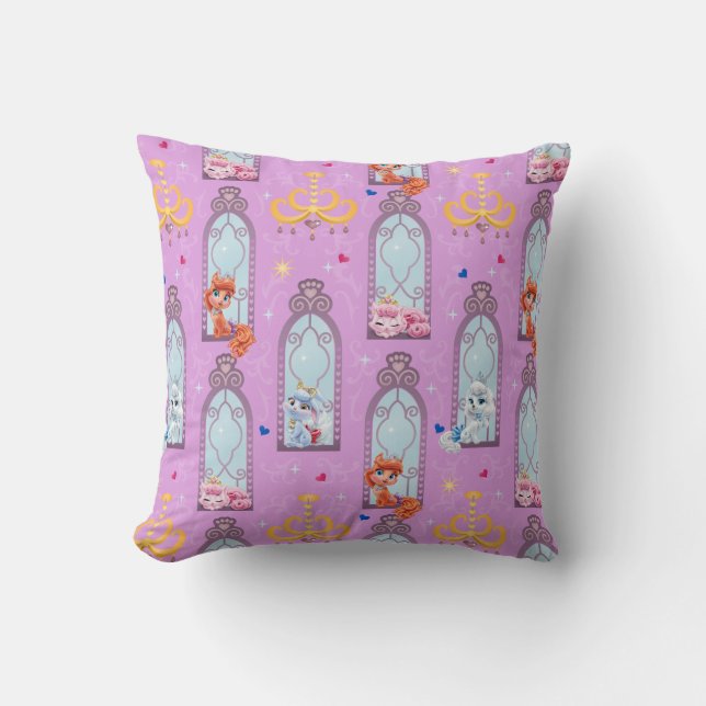 Whisker Haven | Pet Power Throw Pillow (Front)