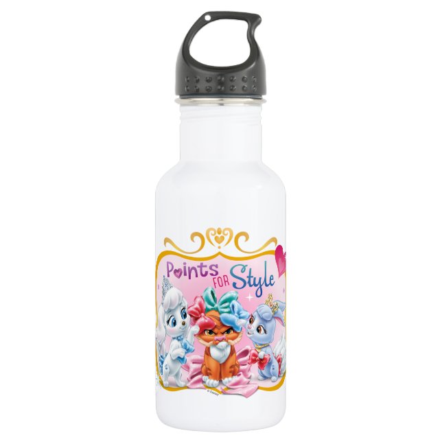 Whisker Haven | Points for Style Graphic 532 Ml Water Bottle (Front)