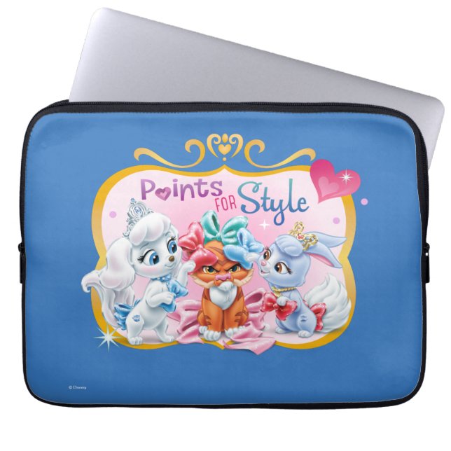 Whisker Haven | Points for Style Graphic Laptop Sleeve (Front)