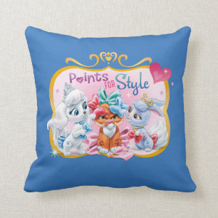 Whisker Haven   Points for Style Graphic Throw Pillow