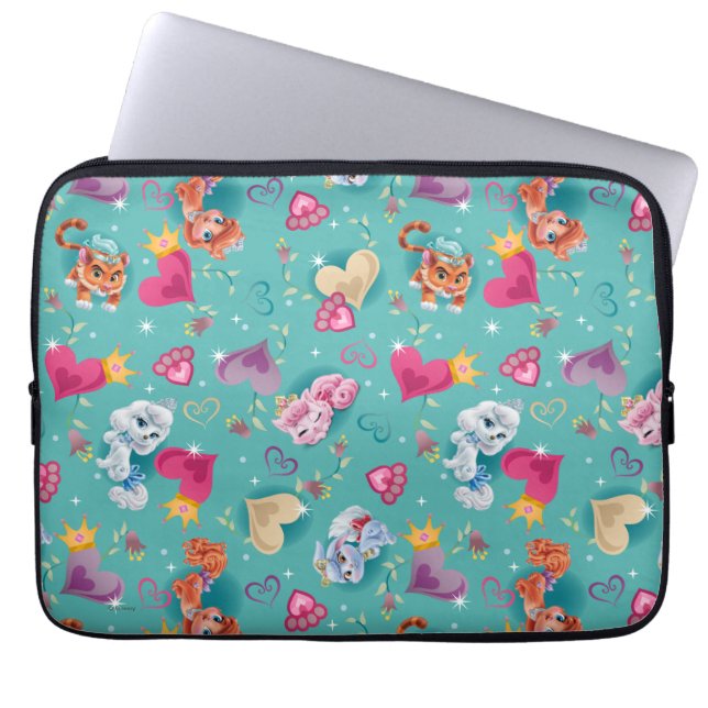 Whisker Haven | Unleash the Fun Pattern Laptop Sleeve (Front)