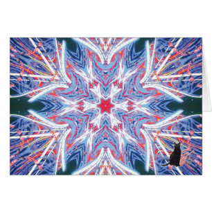 Whisker Kaleidoscope Greeting Card