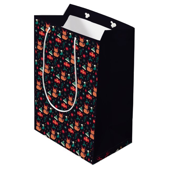 Whisker Wonderland Medium Gift Bag (Back Angled)