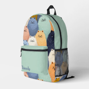 Whisker Wonderland Printed Backpack