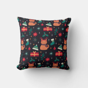 Whisker Wonderland Throw Pillow