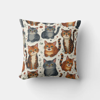 Whisker Wonderland Throw Pillow