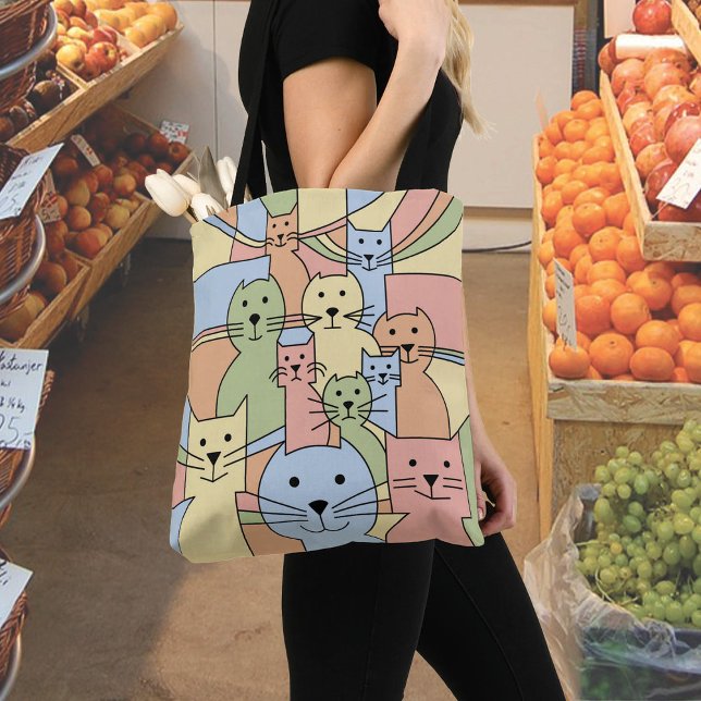 Whisker Wonders' Cat Tote Bag (Tote bag by Mara Branco
Whisker Wonders Cats
)