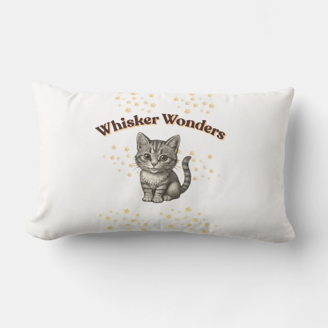 Whisker Wonders  Lumbar Pillow (Front)