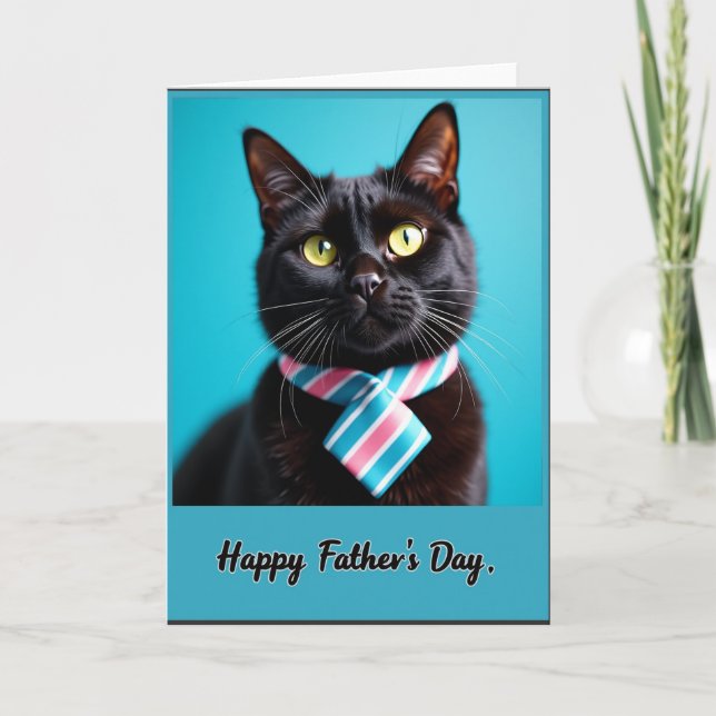 Whiskered Dads Day Portrait Card (Front)