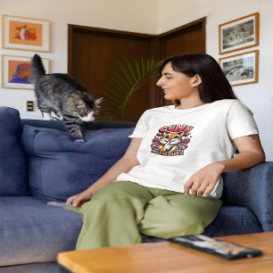 Whiskered Whispers An Artistic Shhh No One Cares T-Shirt