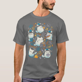 Whiskers and Witchcraft Cute Cat Witch gift T-Shirt