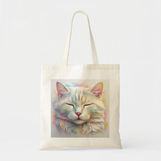 " WHISKERS IN BLOOM " TOTE BAG