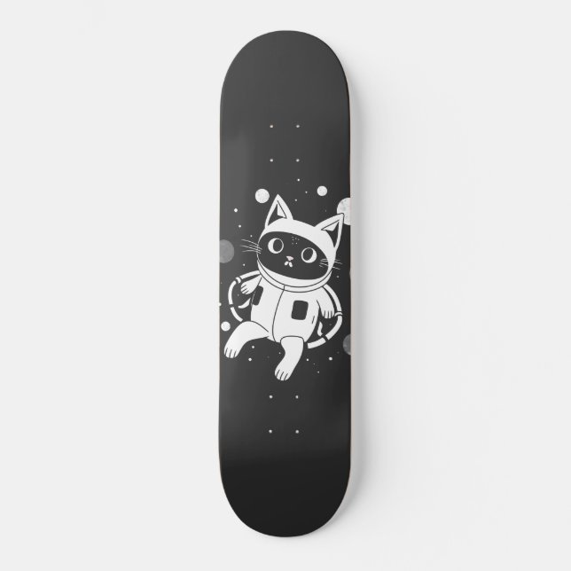 Whiskers in Space Skateboard (Front)