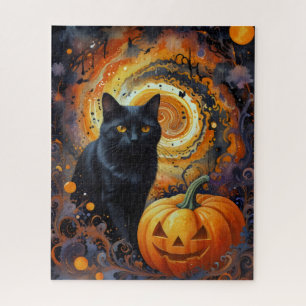 Whiskers in the Halloween Whirl Jigsaw Puzzle