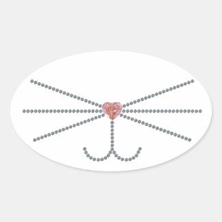 Whiskers Oval Sticker