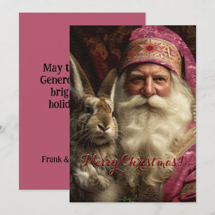 Whiskers Pink Santa Claus Christmas