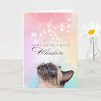 Whiskers Rainbow Siamese Cat Loss Sympathy