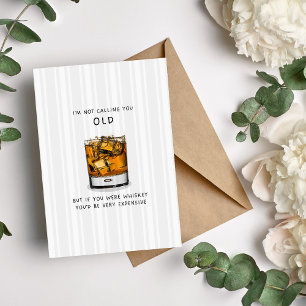 Whiskey Adult Birthday Card