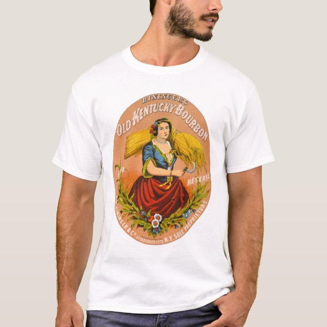 Whiskey Advertising Label, Circa 1860. T-Shirt (Front)