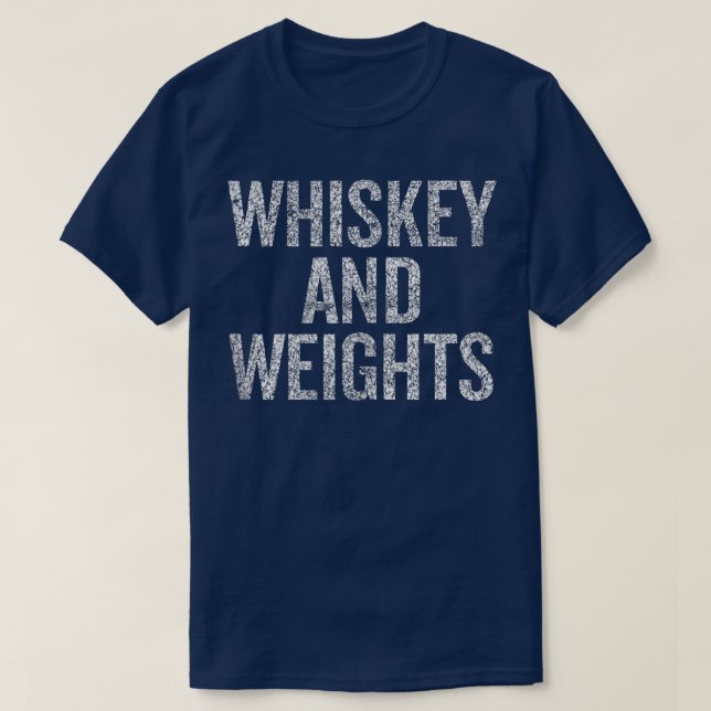 Whiskey And Weights  No Carbs Baby Funny Cool  T-Shirt (Design Front)