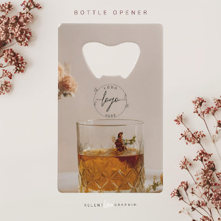 Whiskey | Boho Flowers | Aesthetic Credit Card Bottle Opener