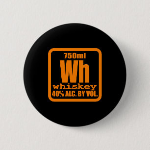 Whiskey Bourbon Helps Alcohol TShirt Gift 2 Inch Round Button