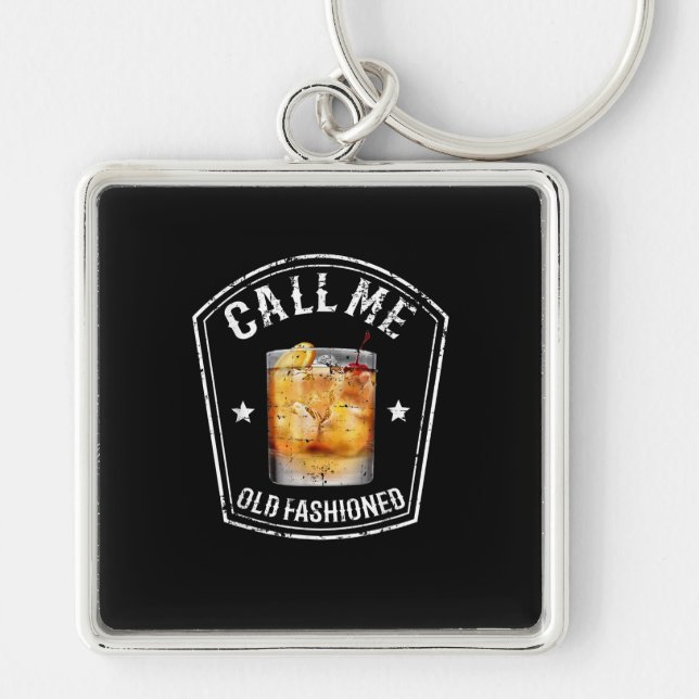 Whiskey Calls Me Old Fashioned Keychain (Front)