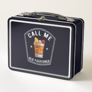 Whiskey Calls Me Old Fashioned Metal Lunch Box
