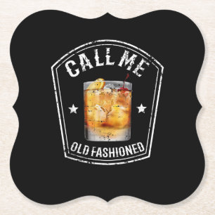 Whiskey Calls Me Old Fashioned Paper Coaster