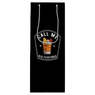 Whiskey Calls Me Old Fashioned Wine Gift Bag
