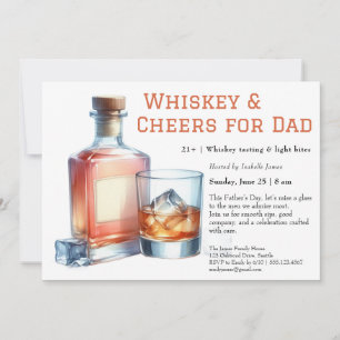 Whiskey & Cheers – Editable Father’s Day  Invitation