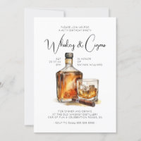 Whiskey & Cigars Gentlemen's Birthday