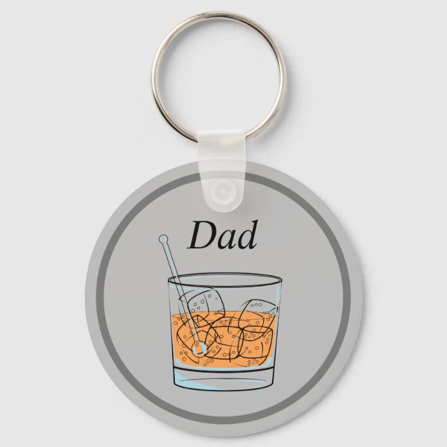 Whiskey Dad Key Ring (Front)