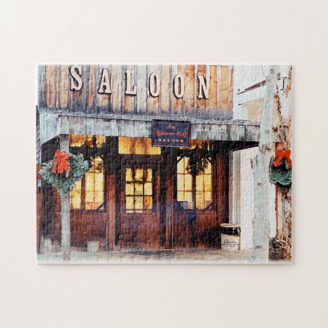 Whiskey Flat Saloon Gold Country Jigsaw Puzzle (Horizontal)