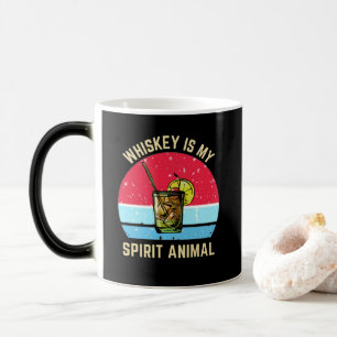 Whiskey Is My Spirit Animal Funny Magic Mug