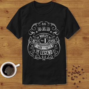 Whiskey Label Man Myth Legend Dad Personalized  T-Shirt